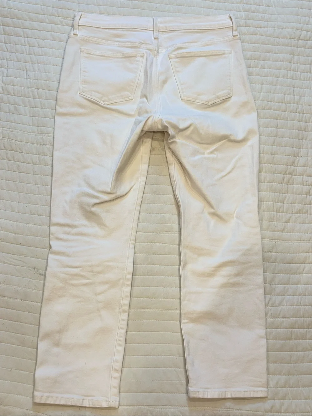 J.Crew Slim Boyfriend Jeans White Cream Denim Women's Size 29